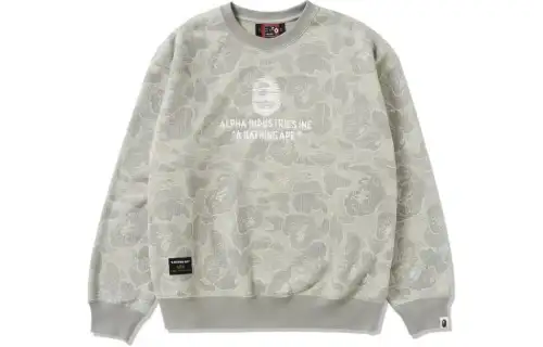 Bape X Alpha Industries Crewneck Sweater