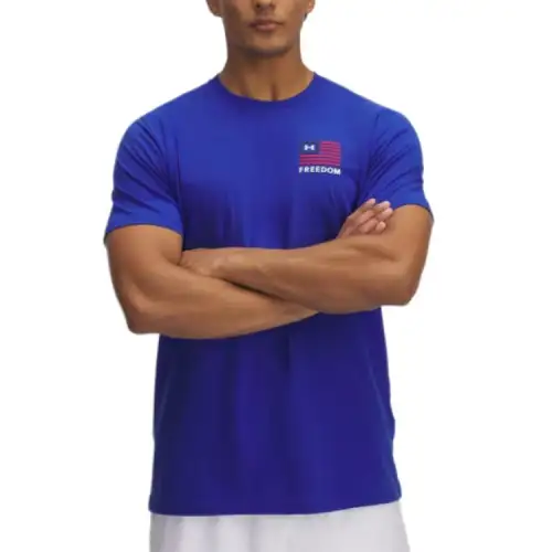 Under Armour Left Chest T Shirt Men's Blue