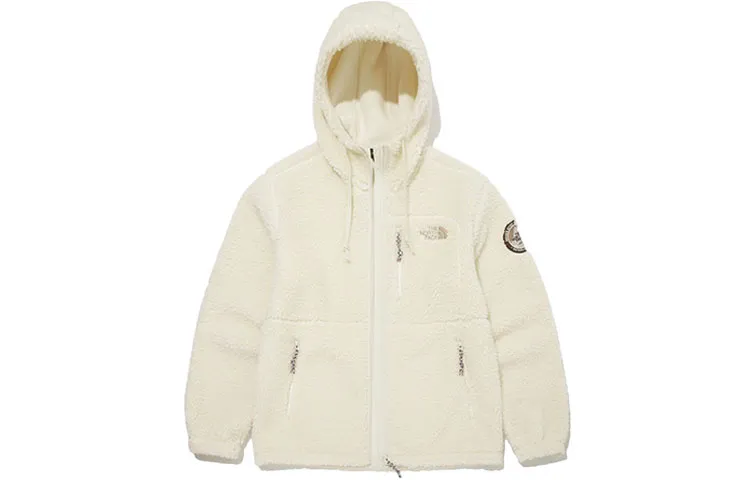 THE NORTH FACE Fleece Hoodie Jacket White