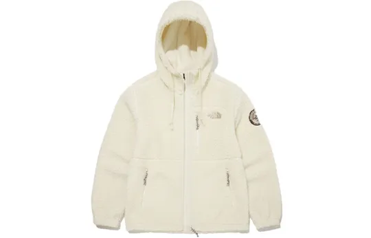 THE NORTH FACE Fleece Hoodie Jacket White