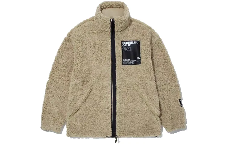 THE NORTH FACE Jackets Men's Beige Brown Stand Collar Moderate Other