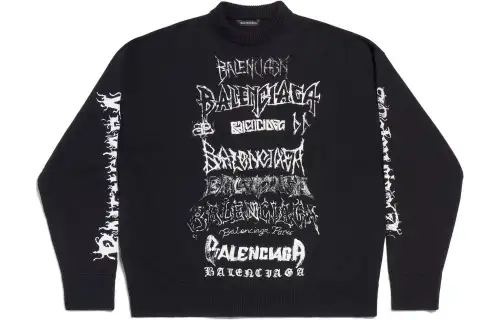 Balenciaga SS24 Knitwear Loose Fit Unisex Black