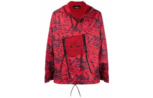 STONE ISLAND Shadow Project Abstract Print Hooded Jacket
