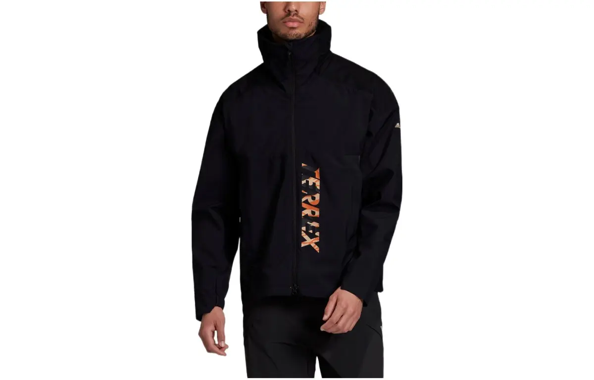 Adidas Jackets Men's Black Stand Collar Moderate Other