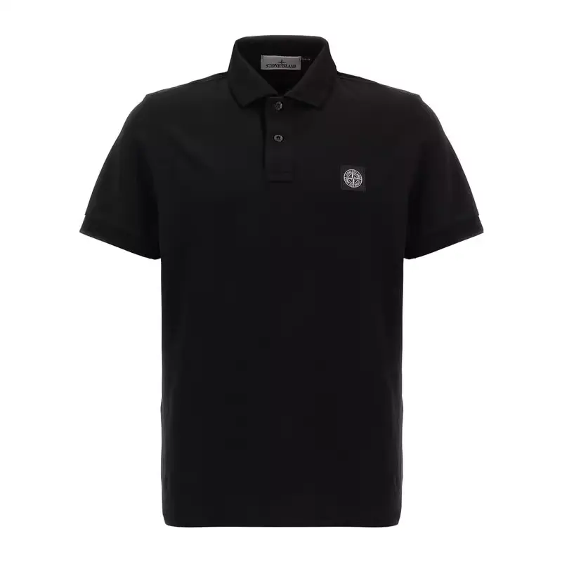 Stone Island Logo Patch Polo Shirt