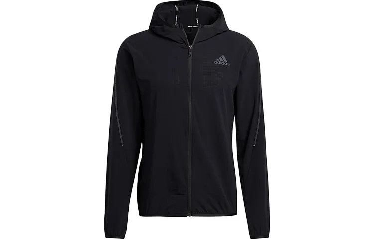 Adidas Jackets Men's Black Hooded Moderate Other