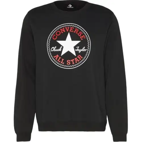 Converse Chuck Patch Stand Fit Core Crew Sweatshirt Unisex Black