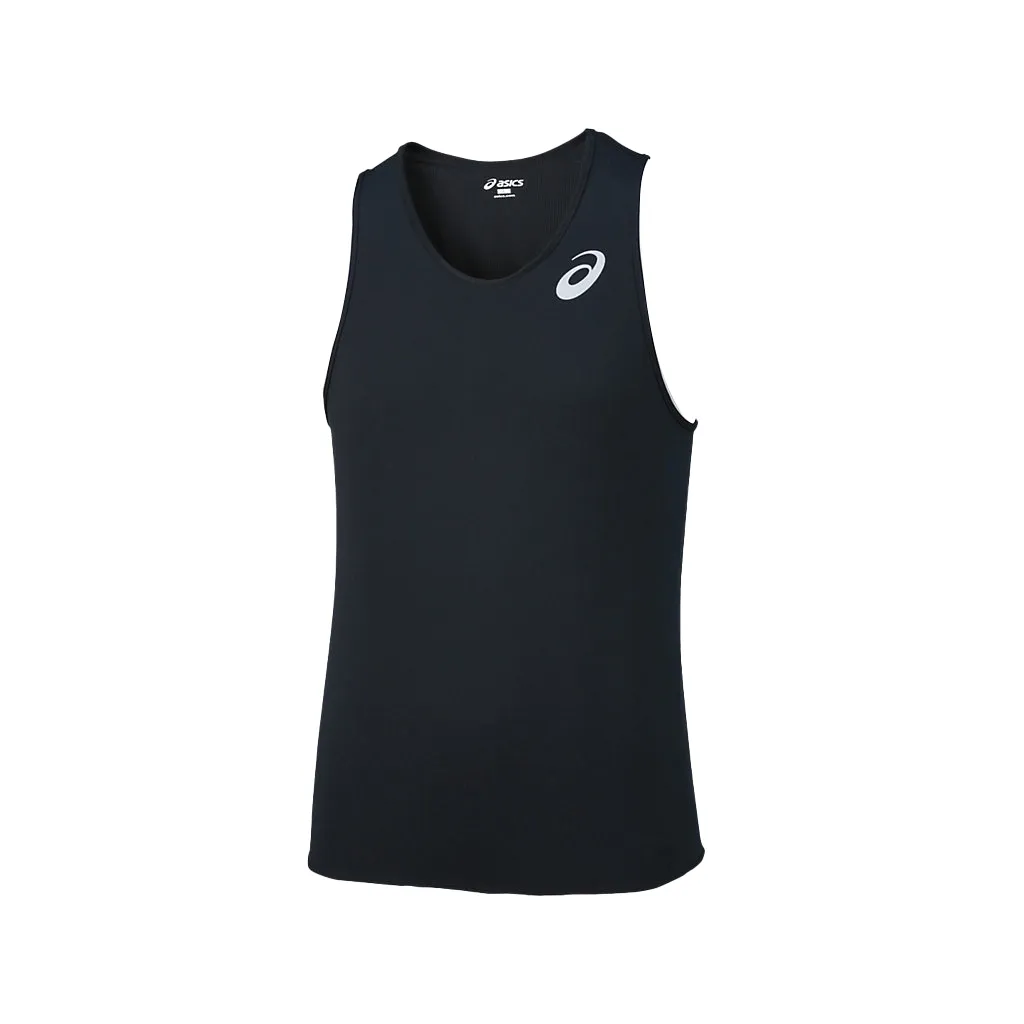 ASICS Tank Tops Men's Black Crew Neck Moderate