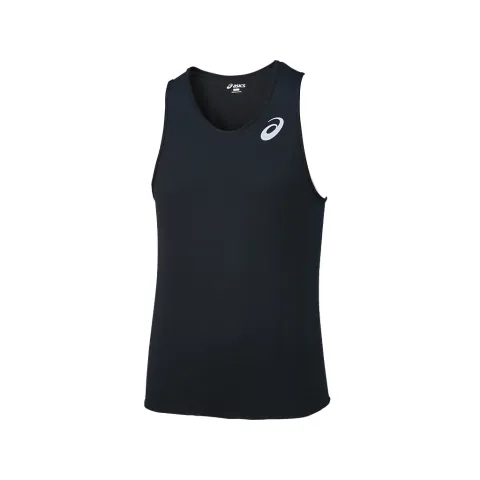 ASICS Tank Tops Men's Black Crew Neck Moderate