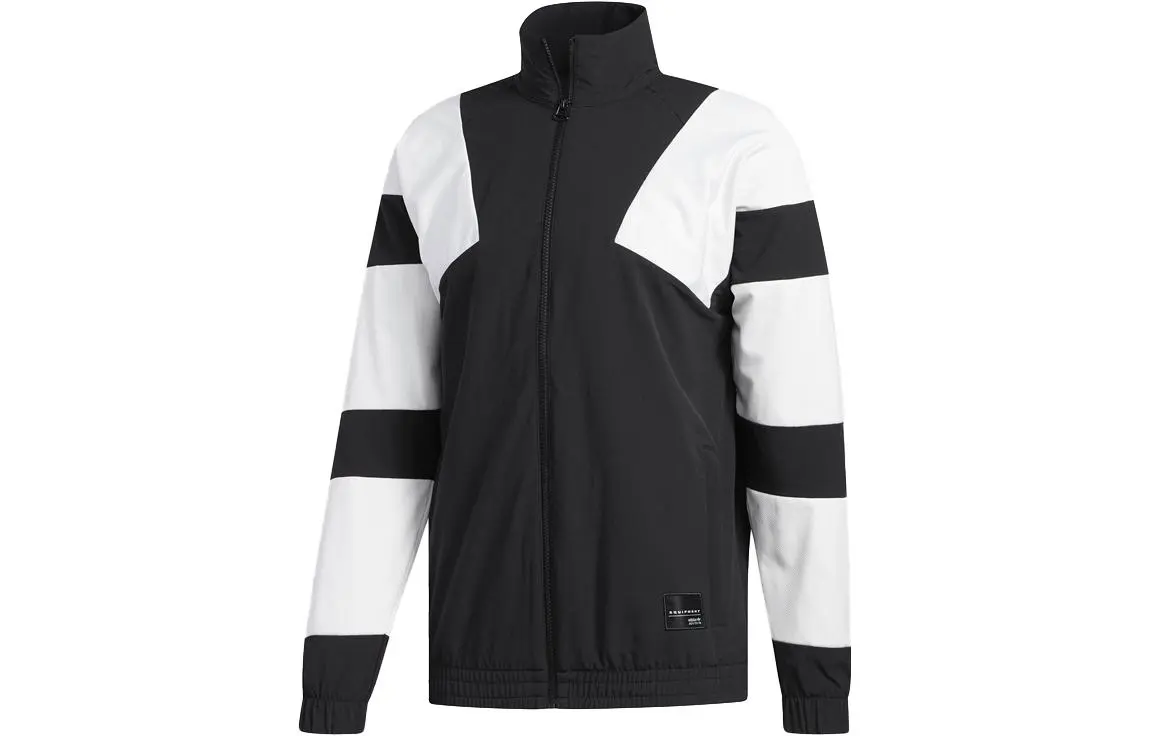 Adidas Originals EQT Bold 2.0 Jackets Men's Black Stand Collar Moderate Other