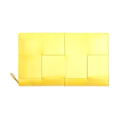 Bottega Veneta Nappa Leather Wallet Unisex Yellow