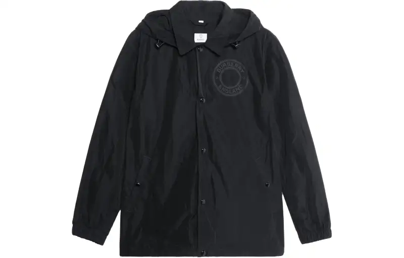 Burberry Logo Graphic Detachable Hood Windbreaker Jacket