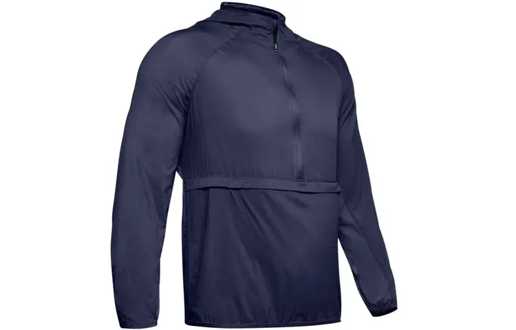 Under Armour Qualifier Jackets Men's Blue Hooded Moderate Other