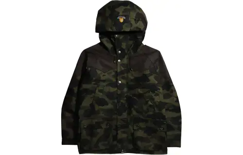 A Bathing Ape camouflage-pattern hooded jacket