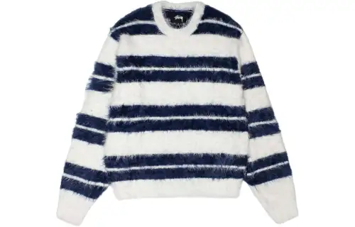 Stussy Hairy Stripe Crew Sweater