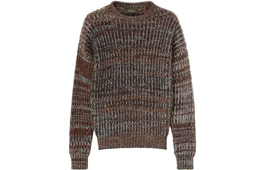 Loro Piana Sweaters Men's Brown Crew Neck Moderate Other