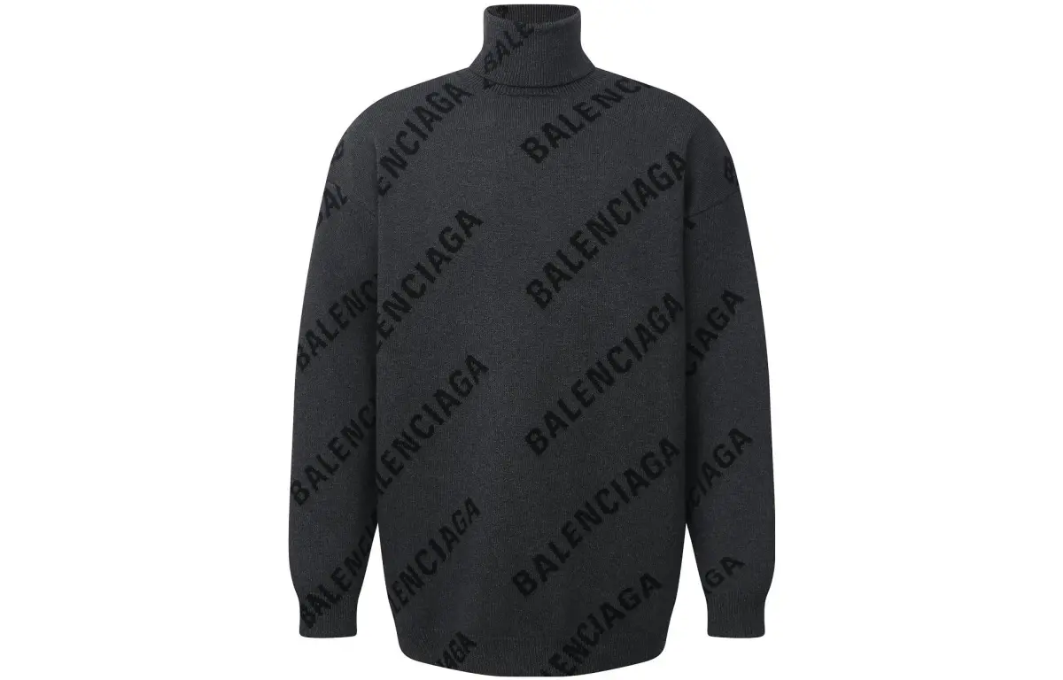 Balenciaga Sweater Regular Fit Men's Gray
