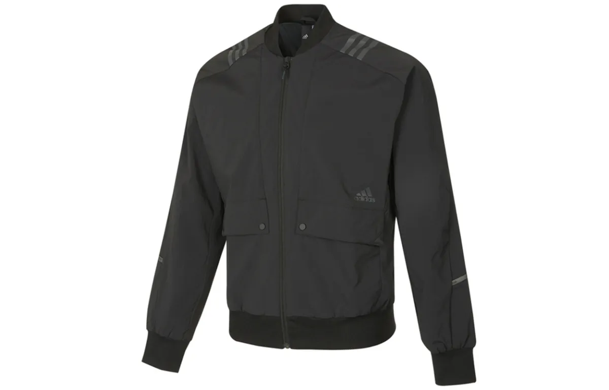 Adidas Jackets Men's Black Stand Collar Moderate