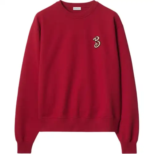 Burberry B Snake-appliqué cotton sweatshirt