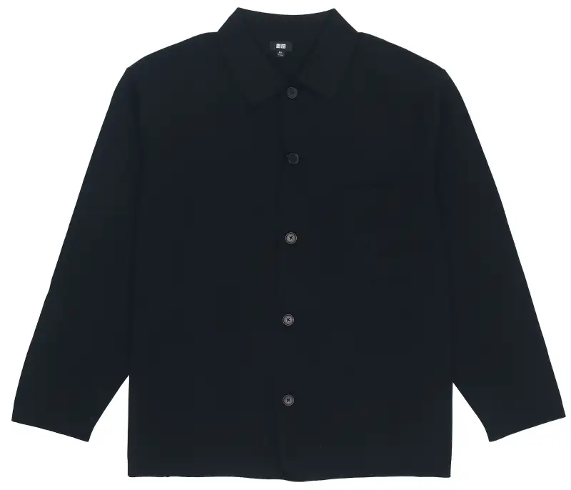 UNIQLO Jackets Men's Black Lapel Moderate Other