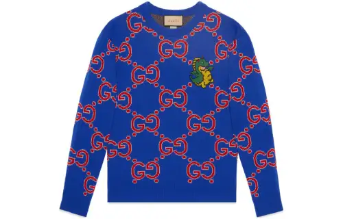 GUCCI Chinese New Year SS24 Sweater Men's Blue