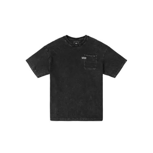 Vans T Shirts Unisex Gray Crew Neck Moderate Straight Fit