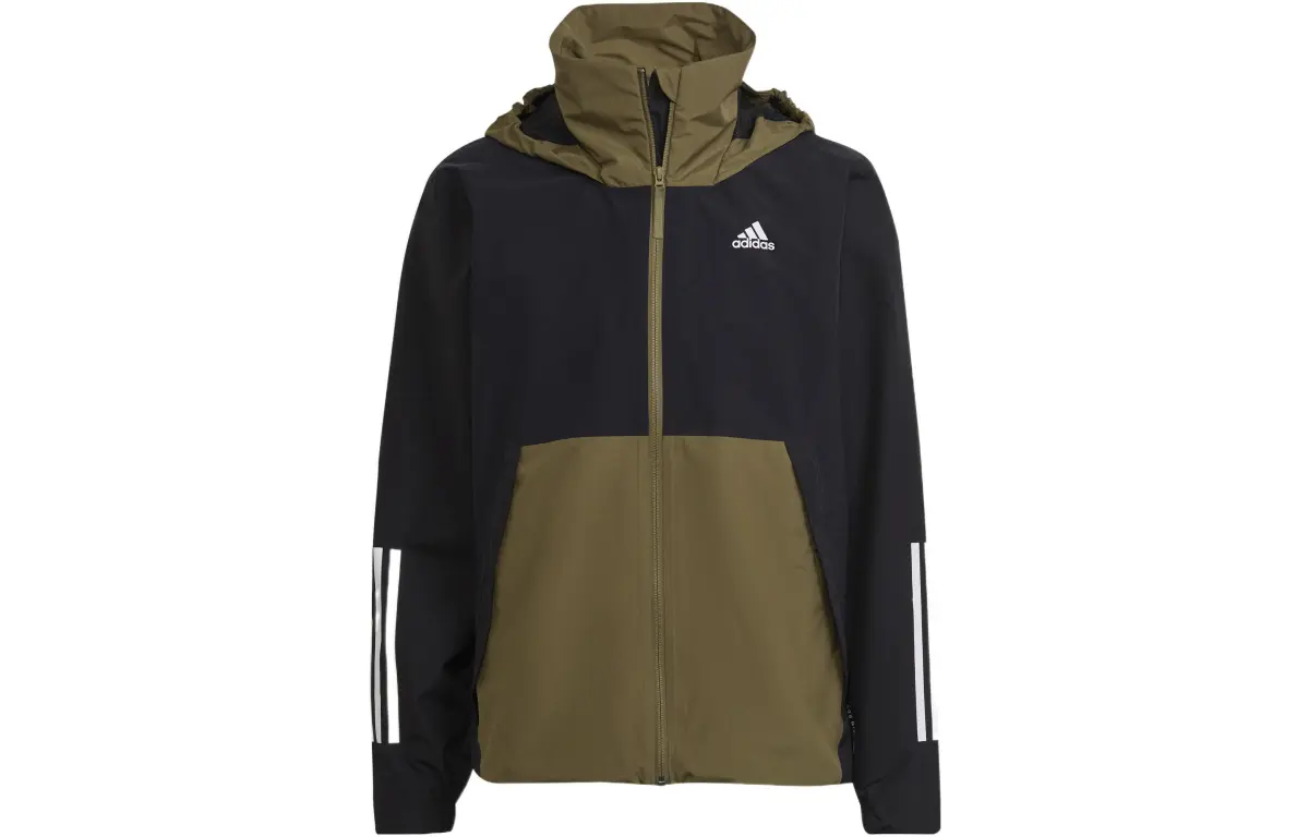 Adidas Jackets Men's Olive Green Hooded Moderate Other