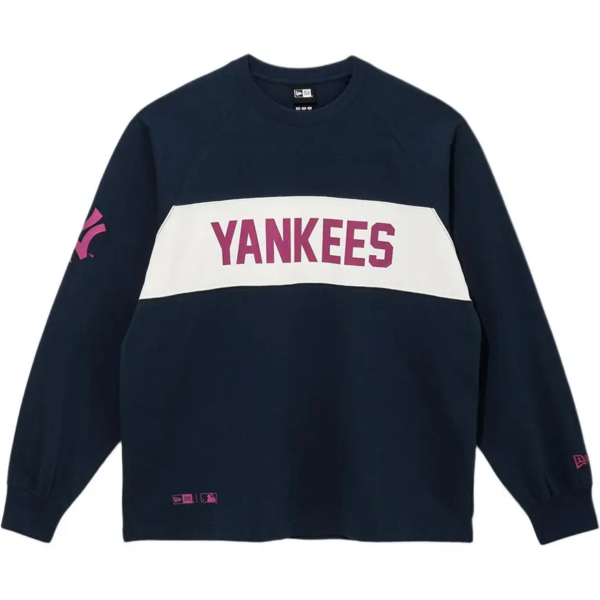 New Era Sweatshirts Unisex Blue Crew Neck Moderate Regular