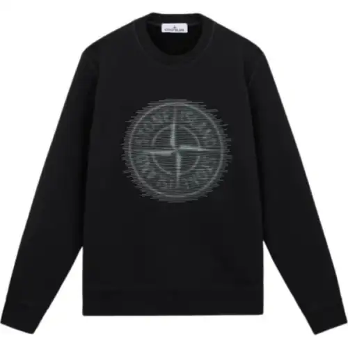 STONE ISLAND Compass Detailed Crewneck Sweatshirt
