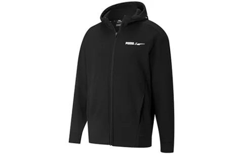 PUMA Jackets Men's Black Hooded Thickened Other
