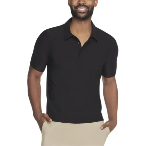 Skechers GO DRI All Day Polo Shirt Men's Black