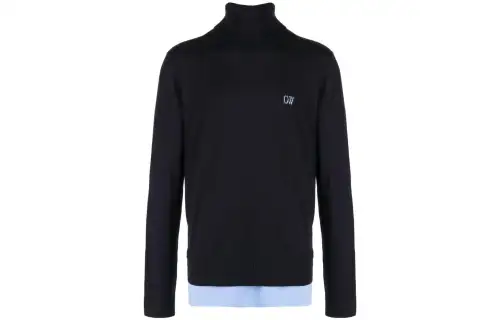 OFF-WHITE embroidered-logo long-sleeve sweatshirt