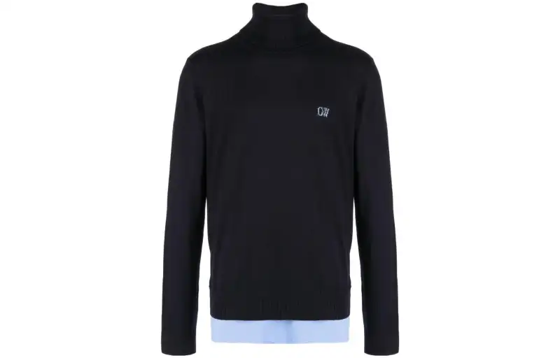 OFF-WHITE embroidered-logo long-sleeve sweatshirt