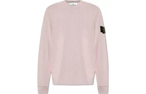 STONE ISLAND Logo Patch Crewneck Jumper