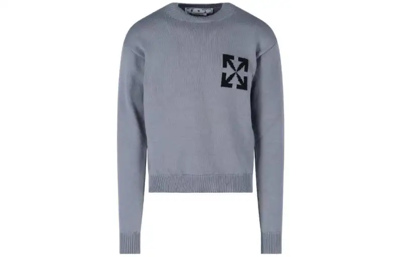 OFF WHITE Single Arrow Knit Crewneck