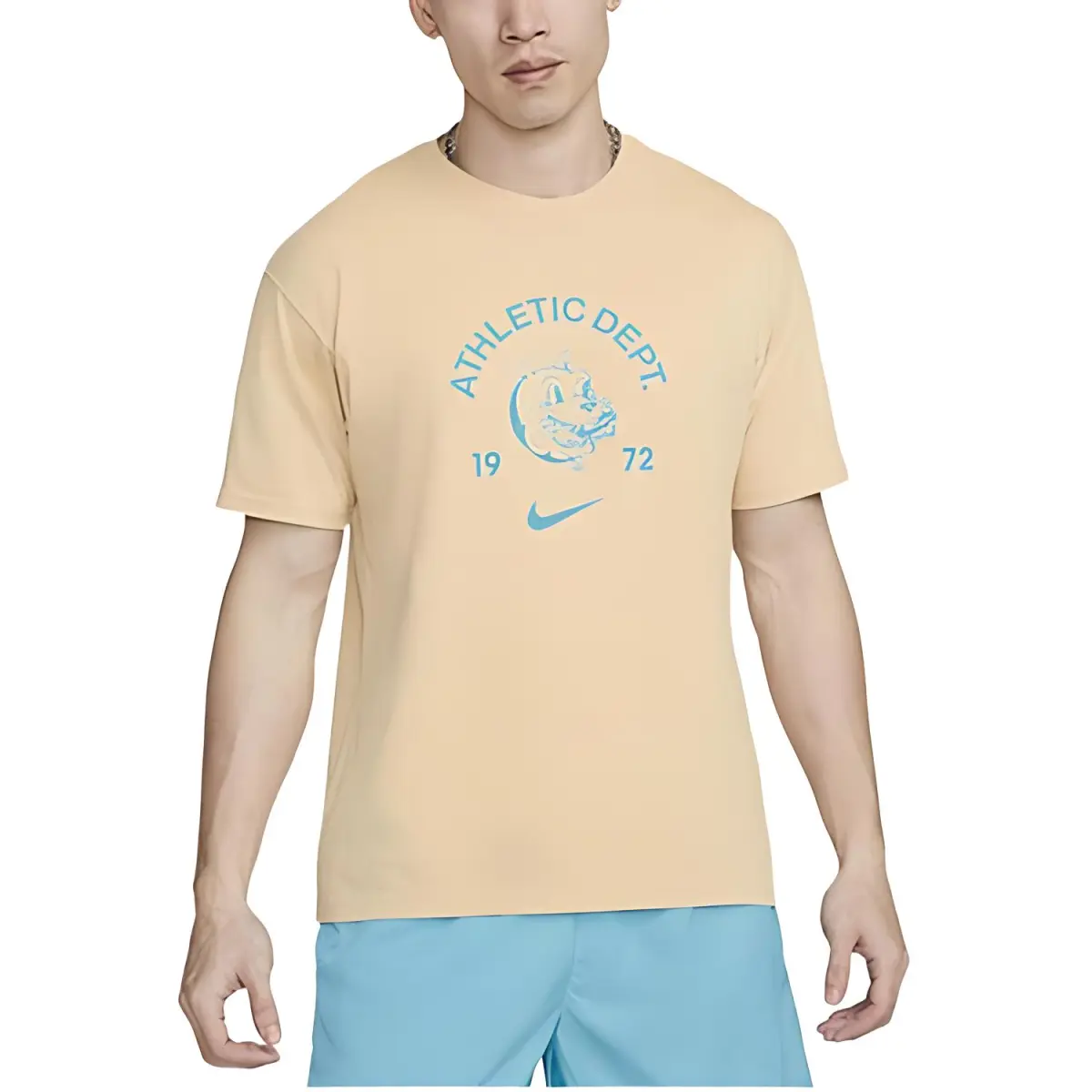 Nike Knitwear Men's Yellow Crew Neck Moderate Other