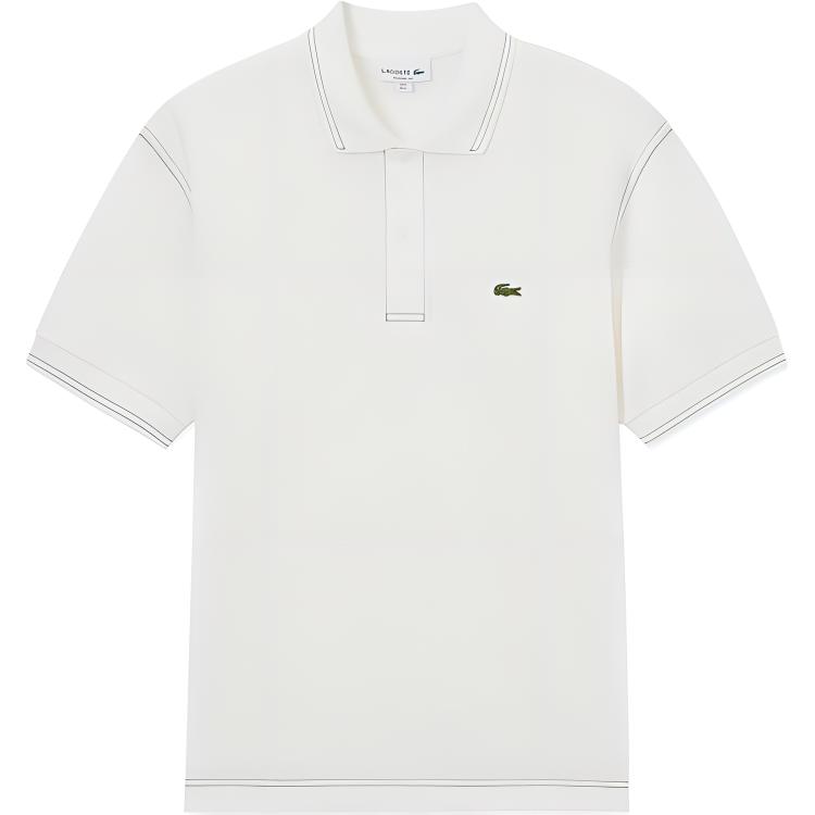 Мужское поло LACOSTE (бежевое)