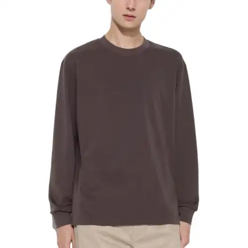 UNIQLO T Shirt Brown Black Men's