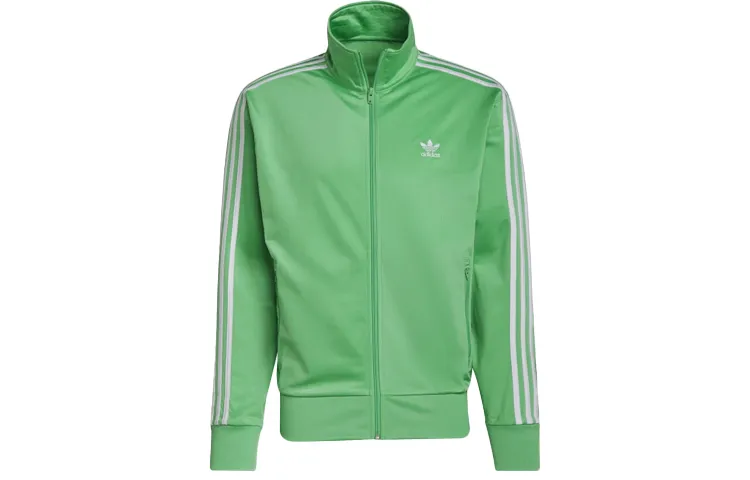 Adidas Originals Jackets Men's Green Stand Collar Moderate Other