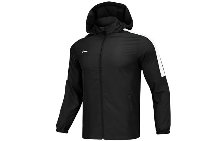 Li Ning Jackets Men's Black Hooded Moderate Other