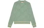 GUCCI Sweaters Men's Green Crew Neck Moderate Other