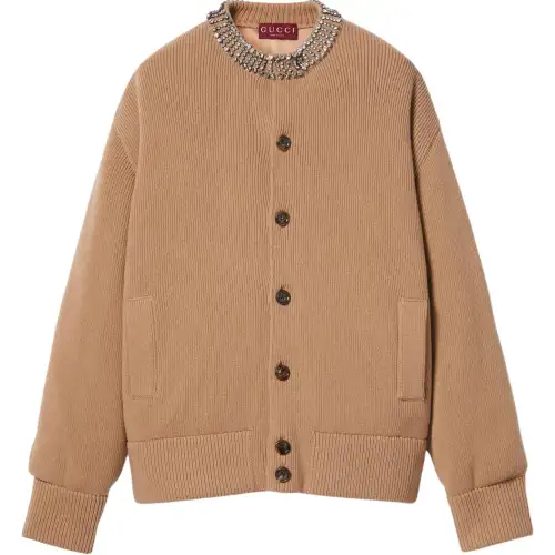 GUCCI Crystal embroidery Cardigan