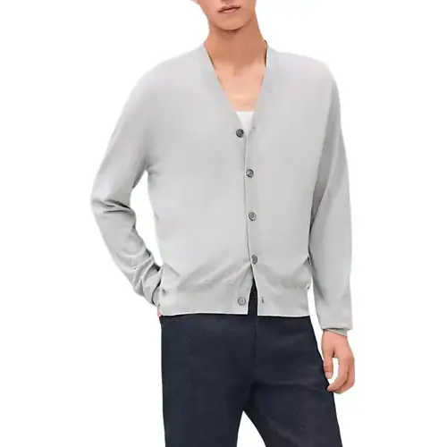HERMES FW24 Sweater Men's White Gray