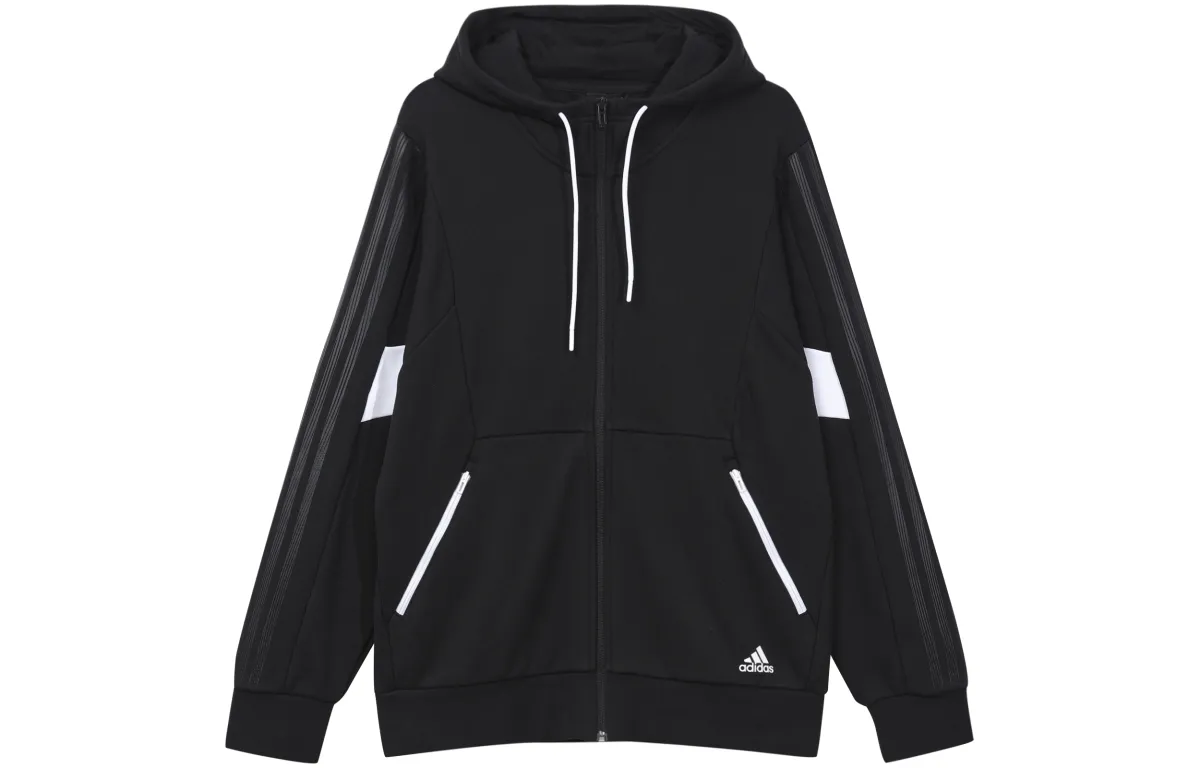 Adidas Jackets Men's Black Hooded Moderate Other