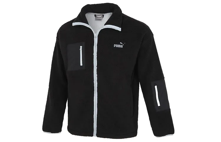PUMA Jackets Men's Black Stand Collar Thickened Other
