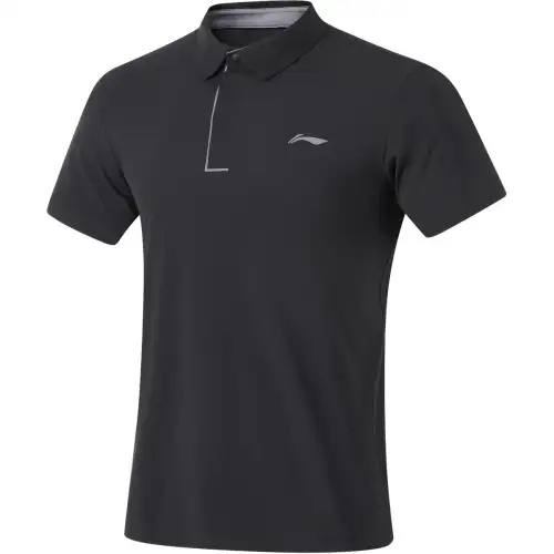 Li Ning Fitness Series Polo Shirt Men's Black