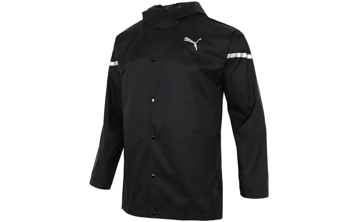 PUMA Jackets Men's Black Hooded Moderate Other
