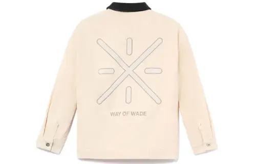 men's white lining wade logo solid color lapel jacket