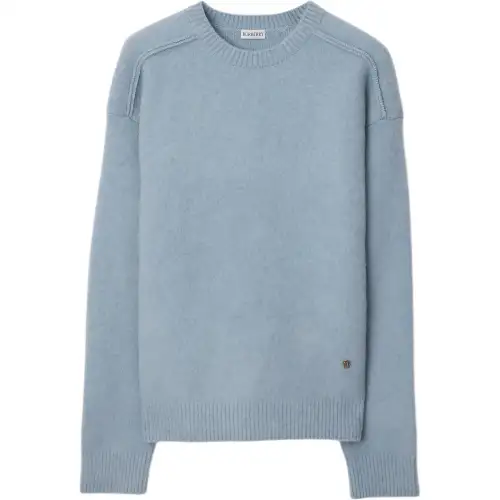 Burberry Sweaters Men's Blue Crew Neck Moderate Other