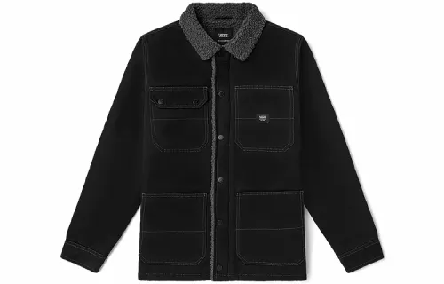 Vans Jackets Men's Black Lapel Moderate Other